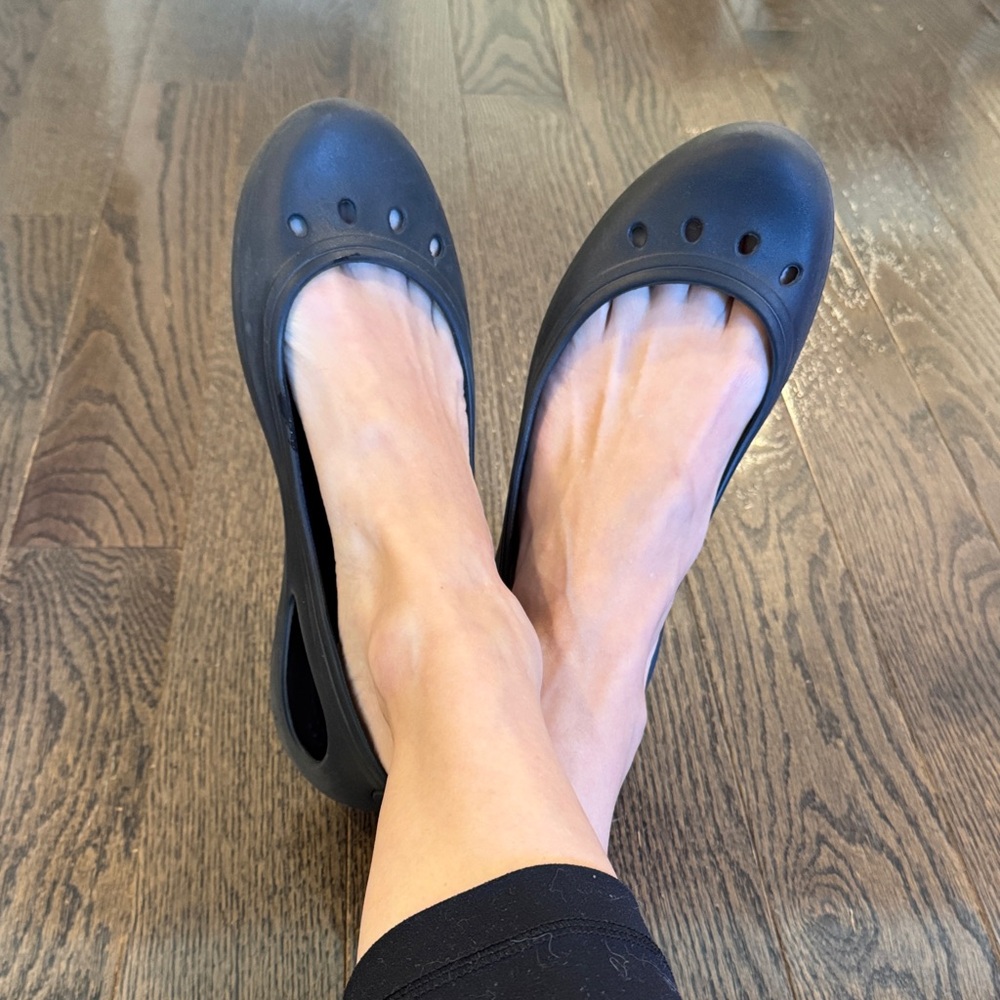 Crocs Classic Black Women's Maryjane Slip-On Shoes